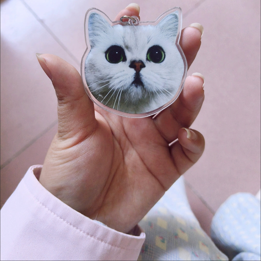 パーソナライズされたペットアクリルキーホルダー