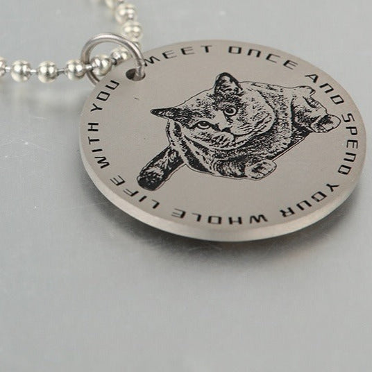 Custom Silver Pet Tag