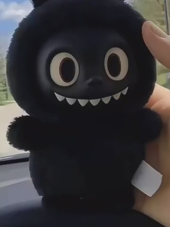 THE MONSTERS ぬいぐるみ　ラブブ　ブラック 黒 レインボー 虹色 THE MONSTERS ぬいぐるみ ラブブ ブラック 黒 レインボー 虹色